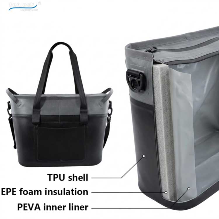 insulated tote bag three-layer construction