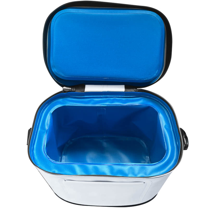 SL-I032 wide-mouth soft cooler in use